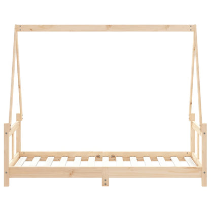 Kinderbedframe 80X160 Cm Massief Grenenhout