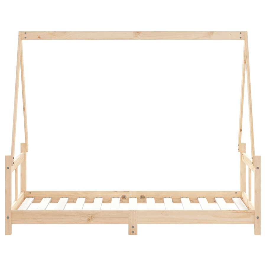 Kinderbedframe 80X160 Cm Massief Grenenhout