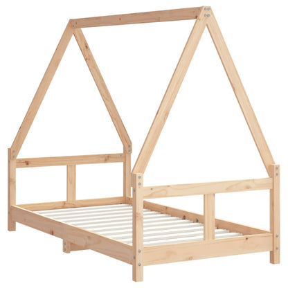 Kinderbedframe 80X160 Cm Massief Grenenhout