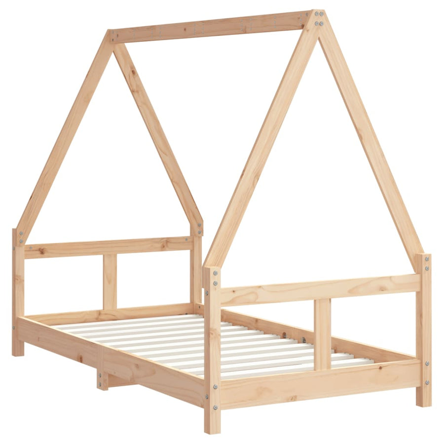 Kinderbedframe 80X160 Cm Massief Grenenhout