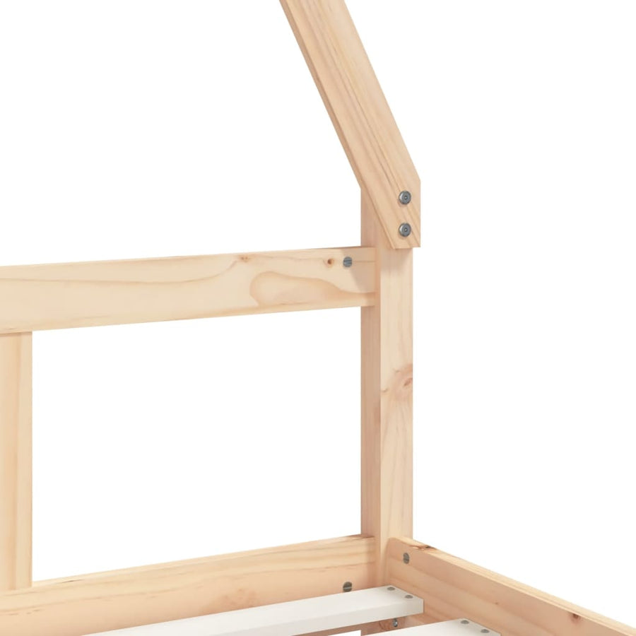 Kinderbedframe 80X160 Cm Massief Grenenhout