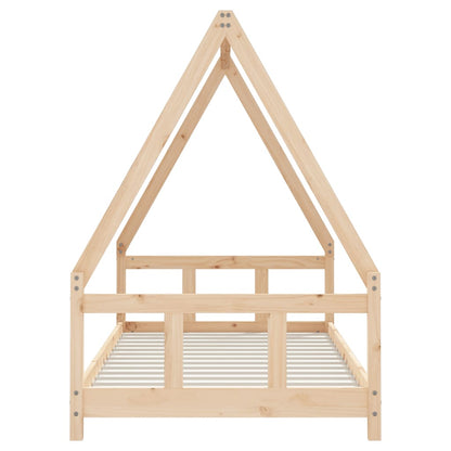 Kinderbedframe 90X190 Cm Massief Grenenhout
