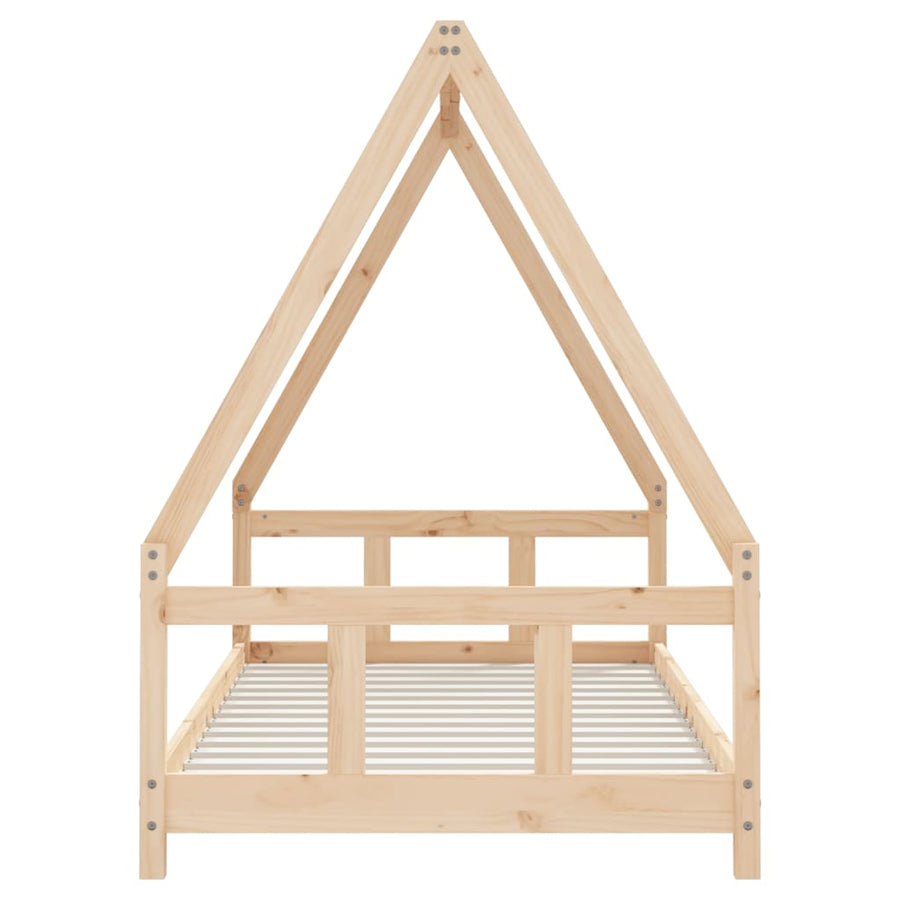 Kinderbedframe 90X190 Cm Massief Grenenhout