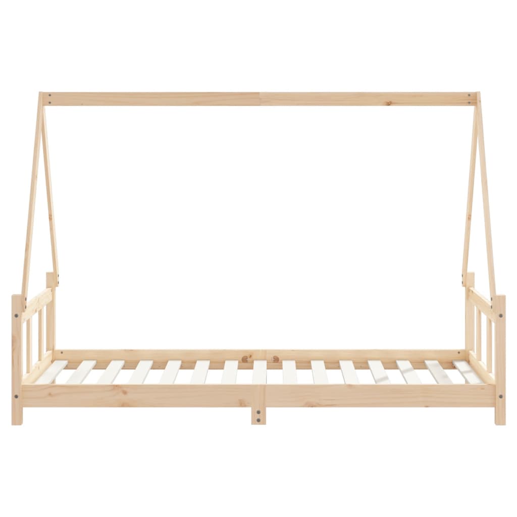 Kinderbedframe 90X190 Cm Massief Grenenhout