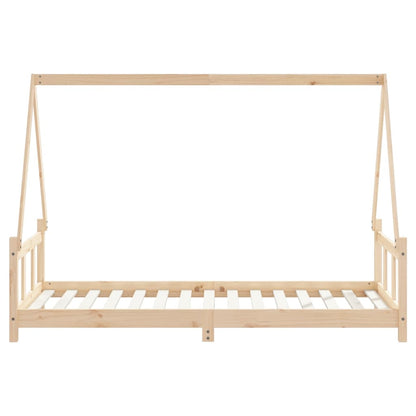 Kinderbedframe 90X190 Cm Massief Grenenhout