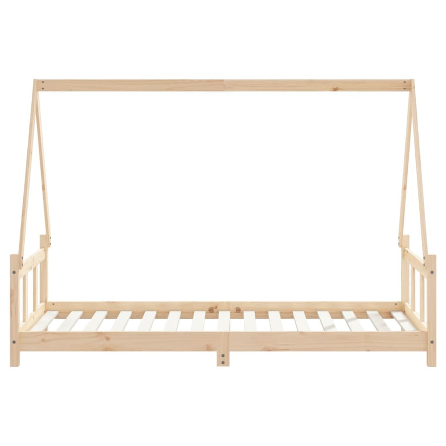 Kinderbedframe 90X190 Cm Massief Grenenhout