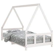 Kinderbedframe 90X190 Cm Massief Grenenhout Wit