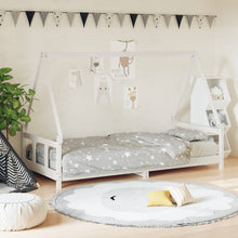 Kinderbedframe 90X190 Cm Massief Grenenhout Wit