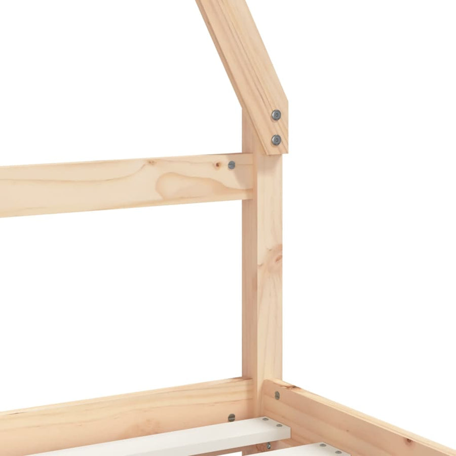 Kinderbedframe Met Lades Massief Grenenhout 80 x 160 cm Naturel