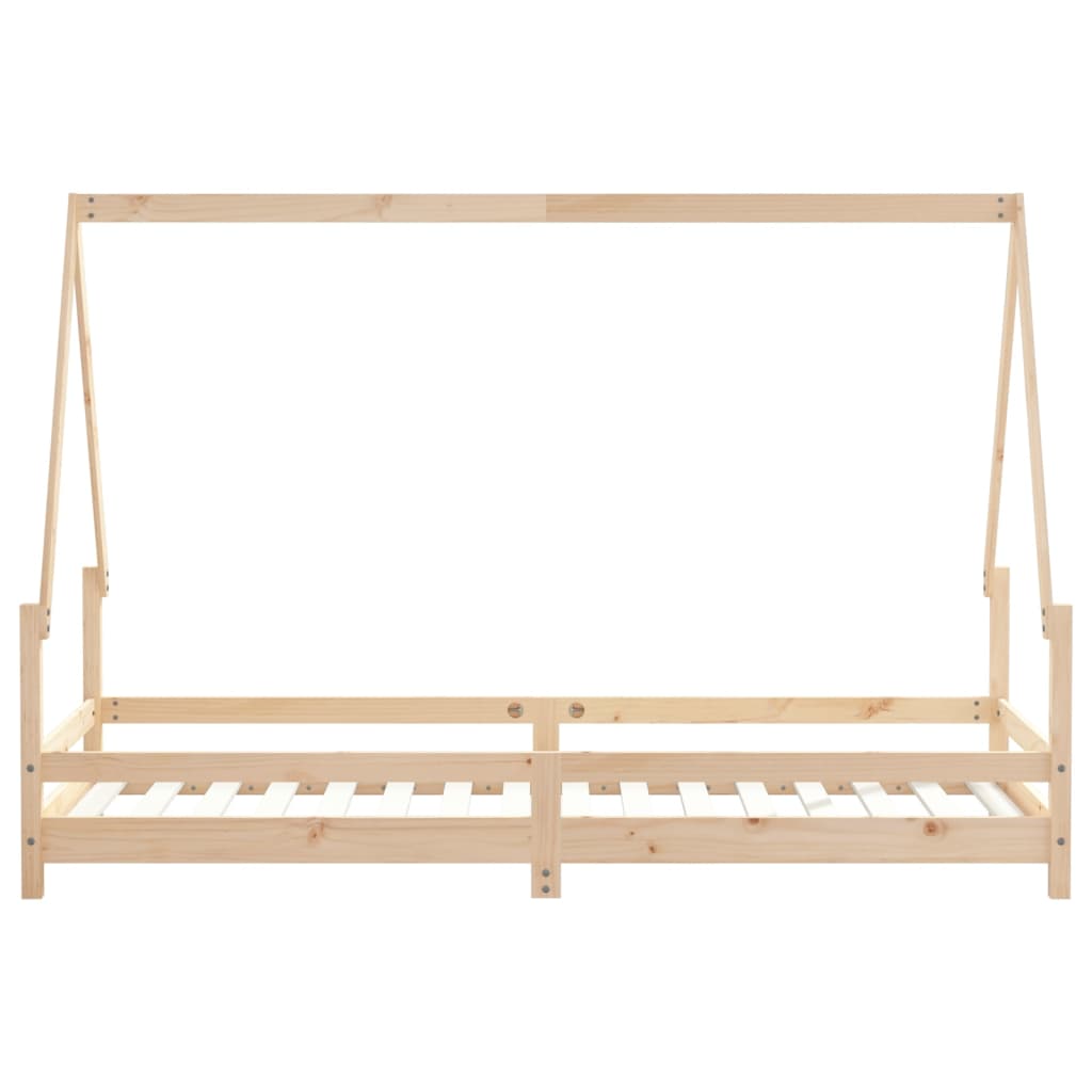 Kinderbedframe 80X200 Cm Massief Grenenhout