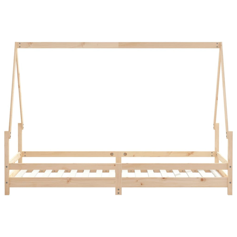 Kinderbedframe 80X200 Cm Massief Grenenhout