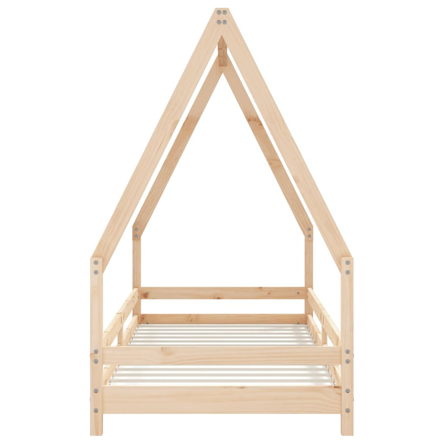 Kinderbedframe 90X200 Cm Massief Grenenhout