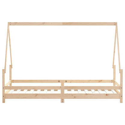 Kinderbedframe 90X200 Cm Massief Grenenhout