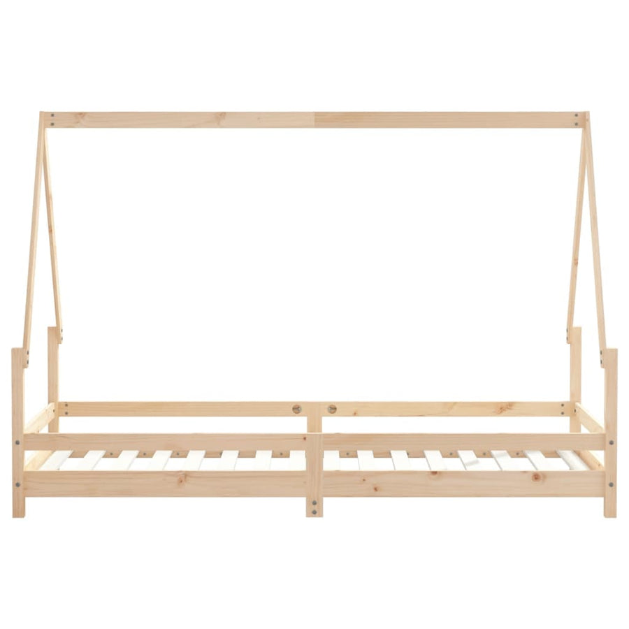 Kinderbedframe 90X200 Cm Massief Grenenhout