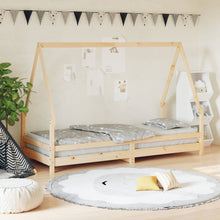 Kinderbedframe 90X200 Cm Massief Grenenhout