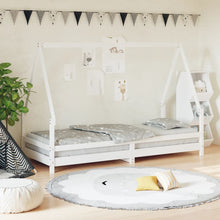 Kinderbedframe 90X200 Cm Massief Grenenhout Wit