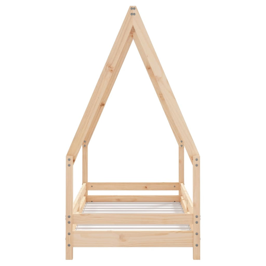 Kinderbedframe 70X140 Cm Massief Grenenhout