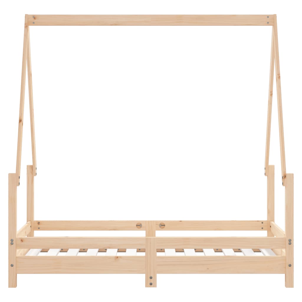 Kinderbedframe 70X140 Cm Massief Grenenhout