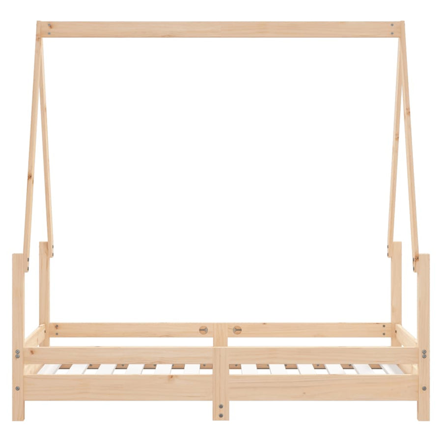 Kinderbedframe 70X140 Cm Massief Grenenhout