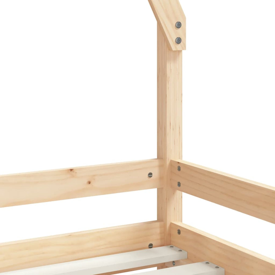 Kinderbedframe 70X140 Cm Massief Grenenhout