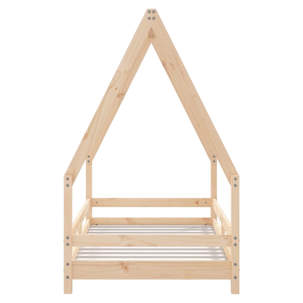 Kinderbedframe Massief Grenenhout 80 x 160 cm Naturel