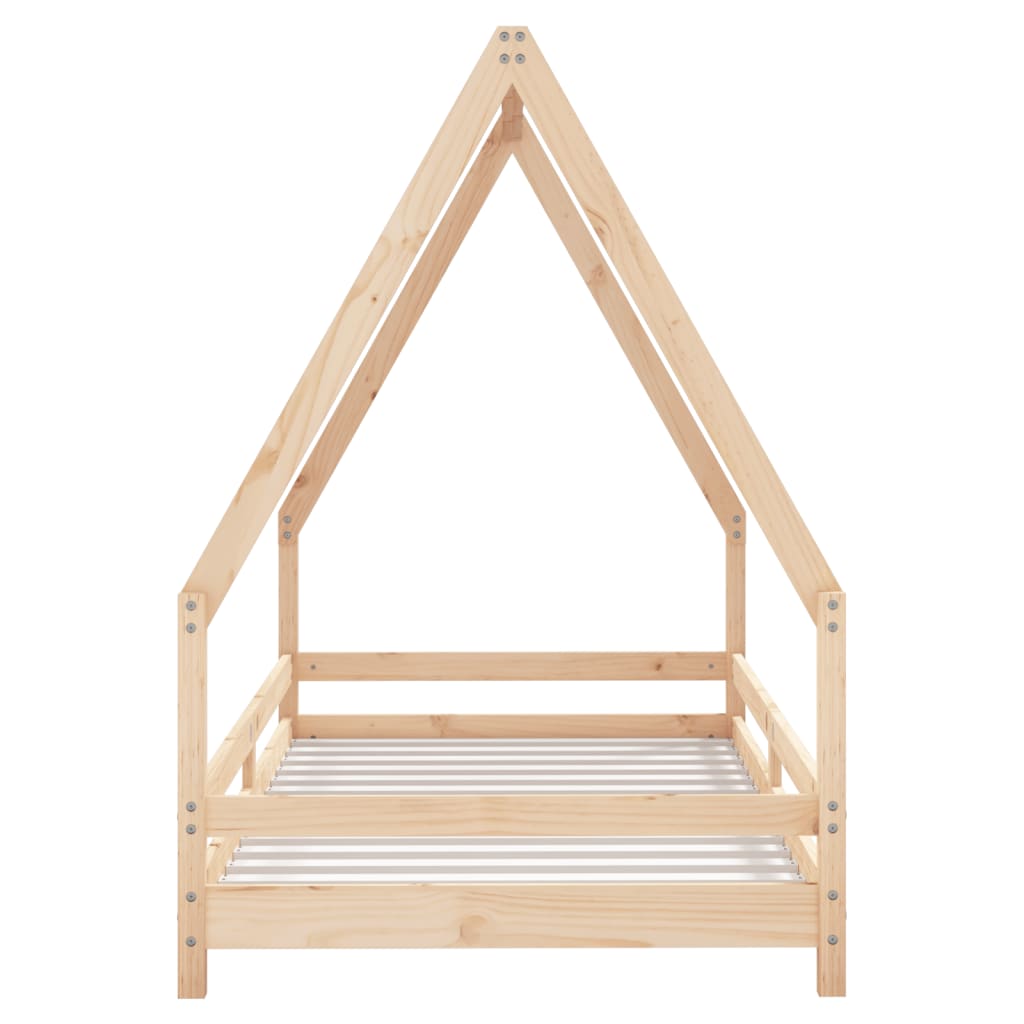 Kinderbedframe 90X190 Cm Massief Grenenhout