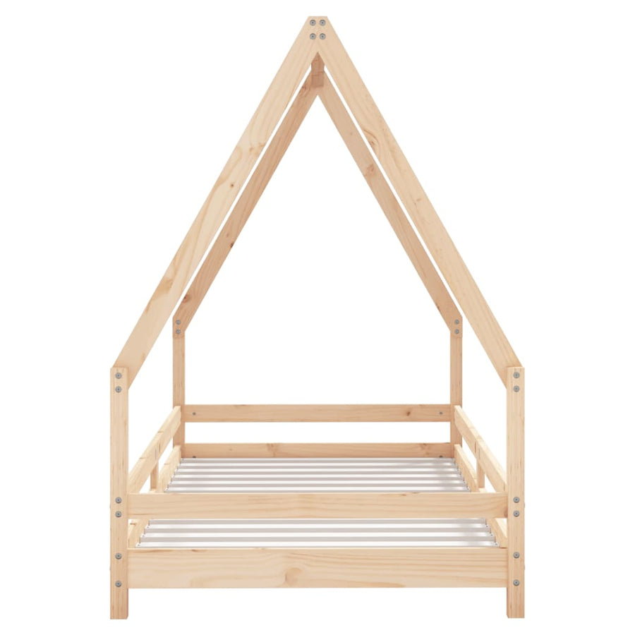 Kinderbedframe 90X190 Cm Massief Grenenhout