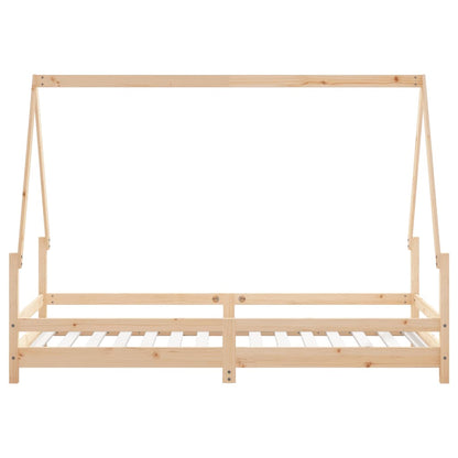 Kinderbedframe 90X190 Cm Massief Grenenhout