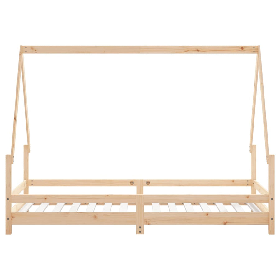 Kinderbedframe 90X190 Cm Massief Grenenhout