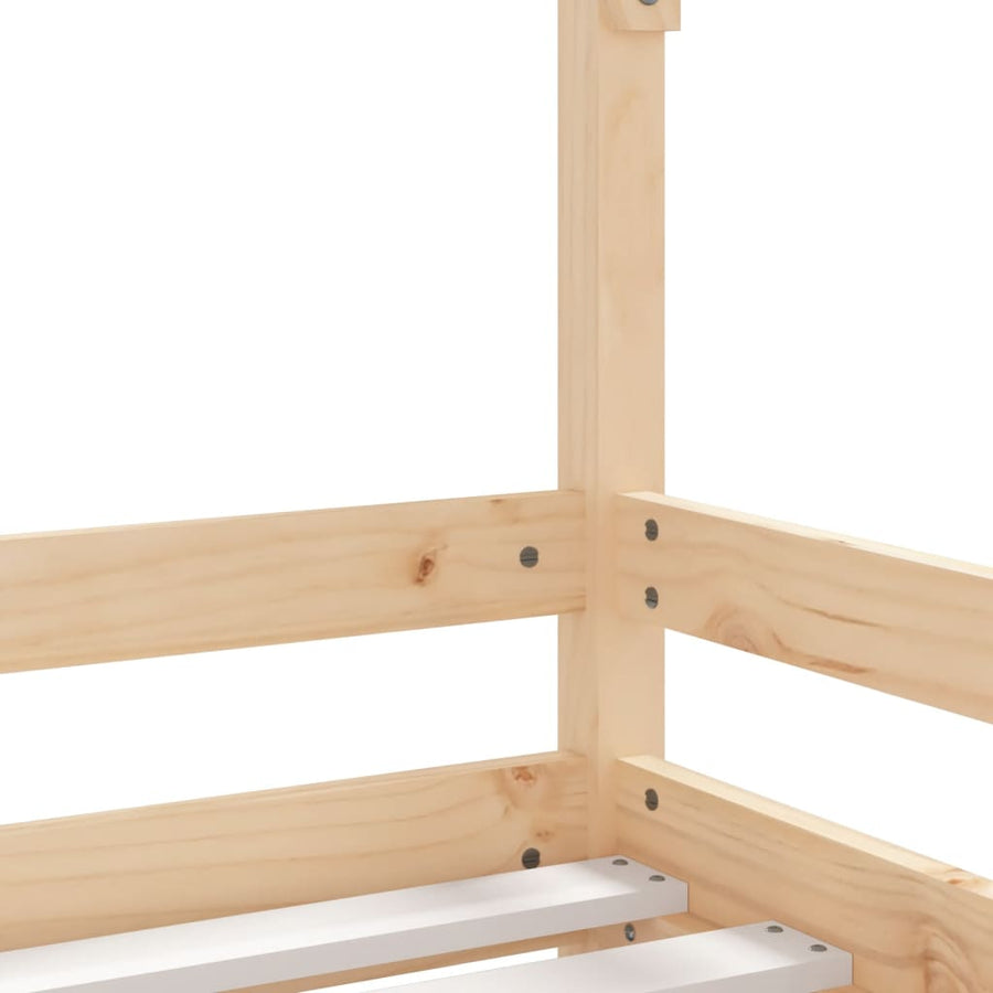 Kinderbedframe 90X190 Cm Massief Grenenhout