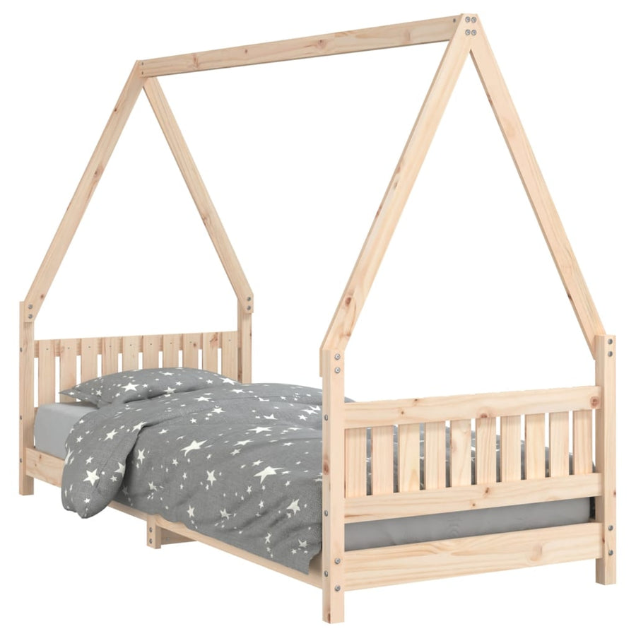 Kinderbedframe 80X200 Cm Massief Grenenhout