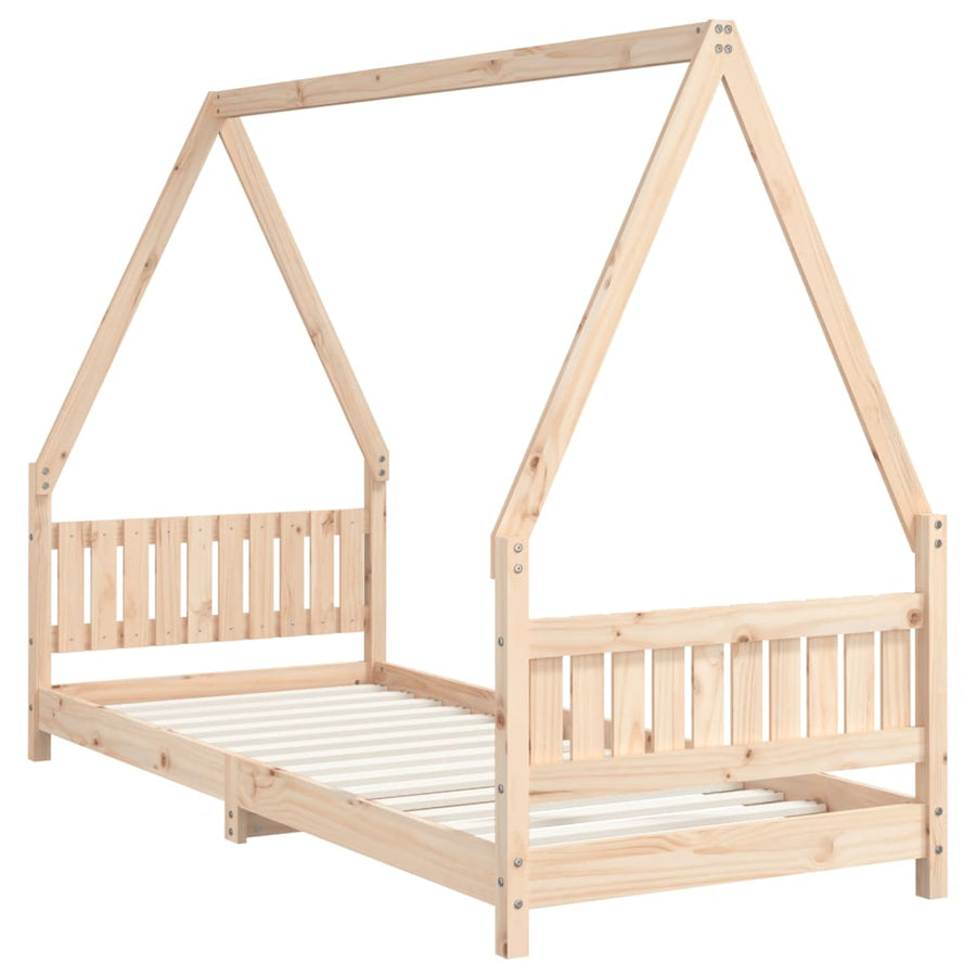 Kinderbedframe 80X200 Cm Massief Grenenhout