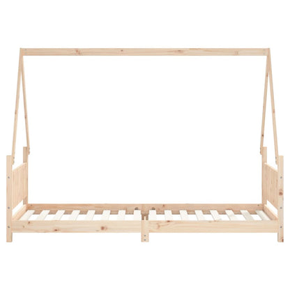 Kinderbedframe 80X200 Cm Massief Grenenhout