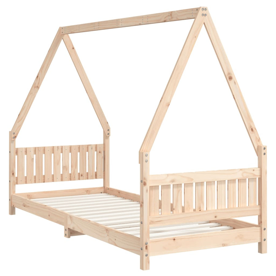 Kinderbedframe 80X200 Cm Massief Grenenhout