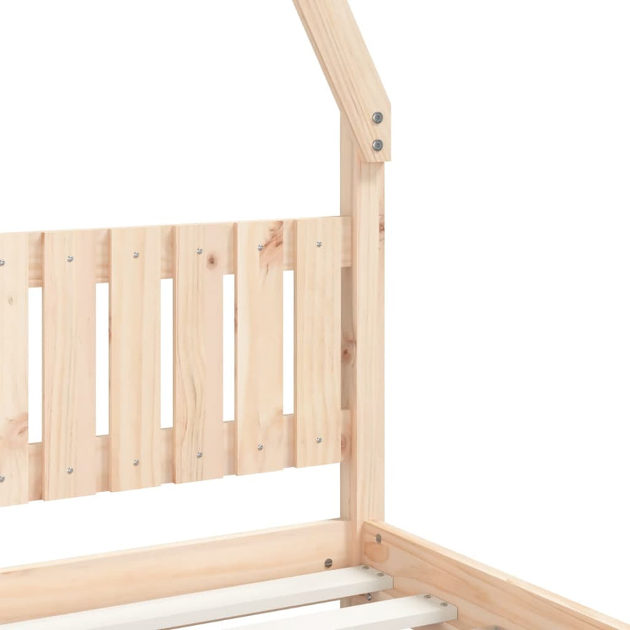 Kinderbedframe 80X200 Cm Massief Grenenhout