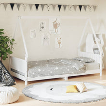 Kinderbedframe 90X200 Cm Massief Grenenhout Wit