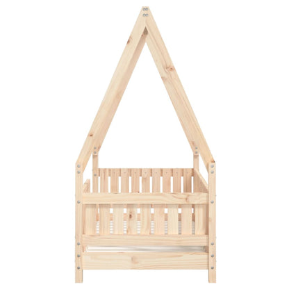 Kinderbedframe Massief Grenenhout 70 x 140 cm Naturel
