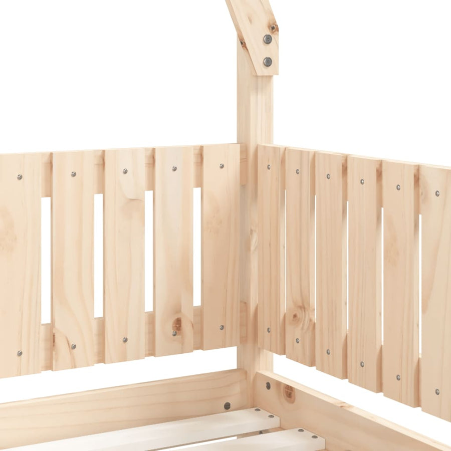 Kinderbedframe Massief Grenenhout 70 x 140 cm Naturel