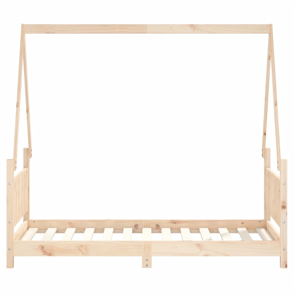 Kinderbedframe 80X160 Cm Massief Grenenhout