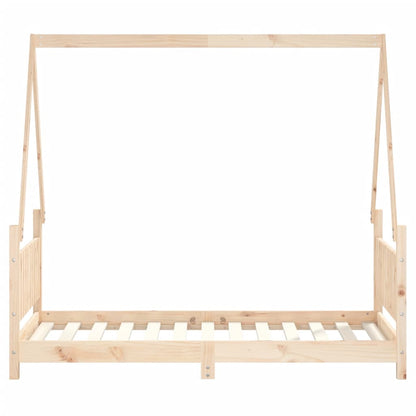 Kinderbedframe 80X160 Cm Massief Grenenhout