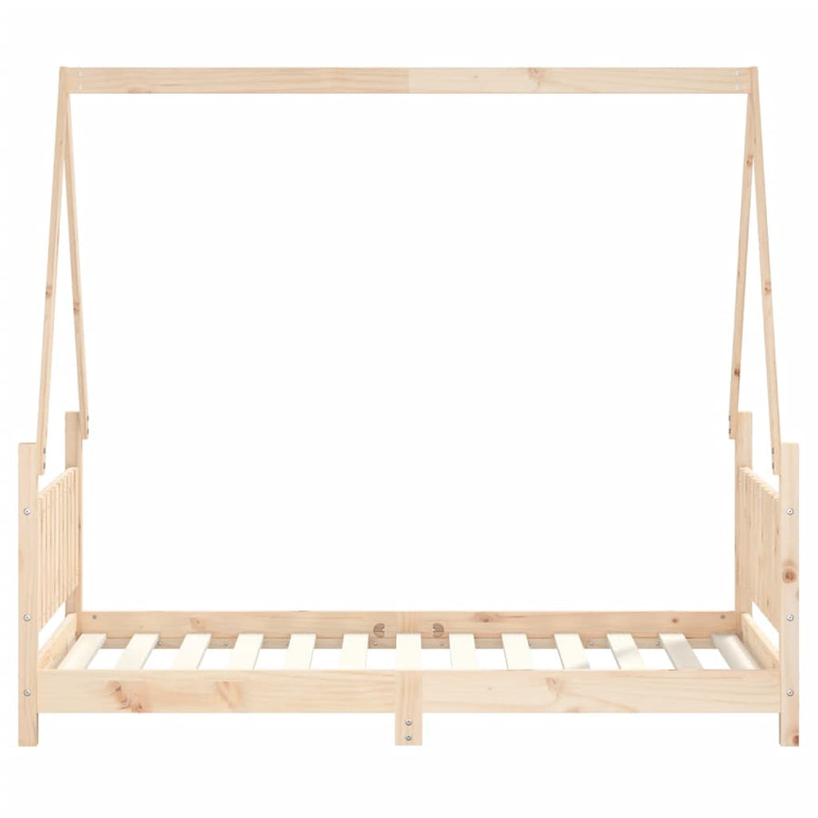 Kinderbedframe 80X160 Cm Massief Grenenhout