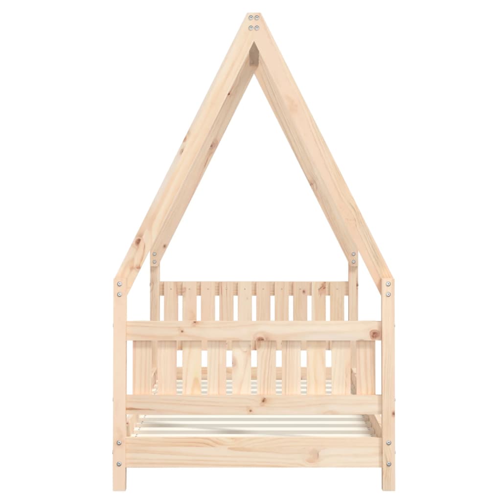 Kinderbedframe 80X160 Cm Massief Grenenhout