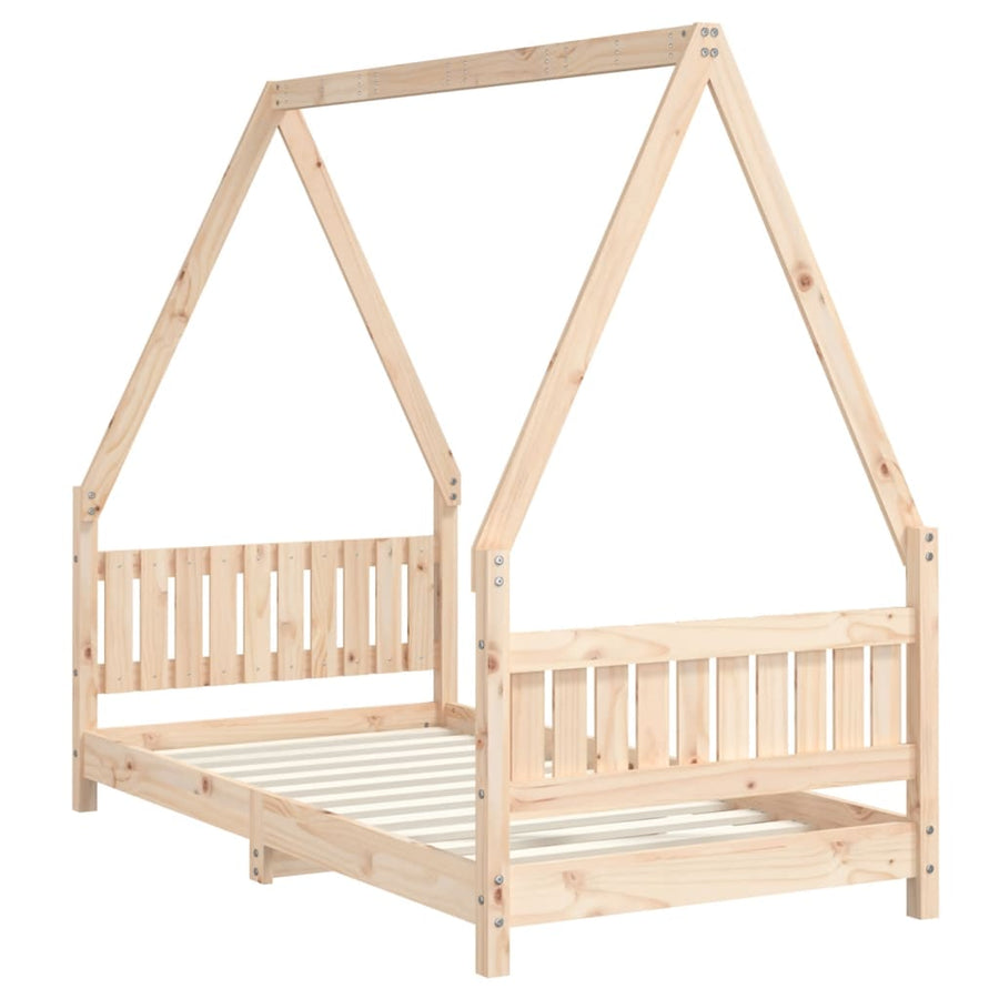 Kinderbedframe 80X160 Cm Massief Grenenhout