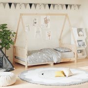 Kinderbedframe 80x160 cm massief grenenhout naturel