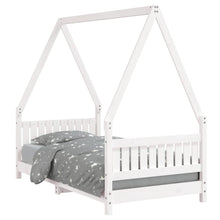 Kinderbedframe 80X160 Cm Massief Grenenhout Wit