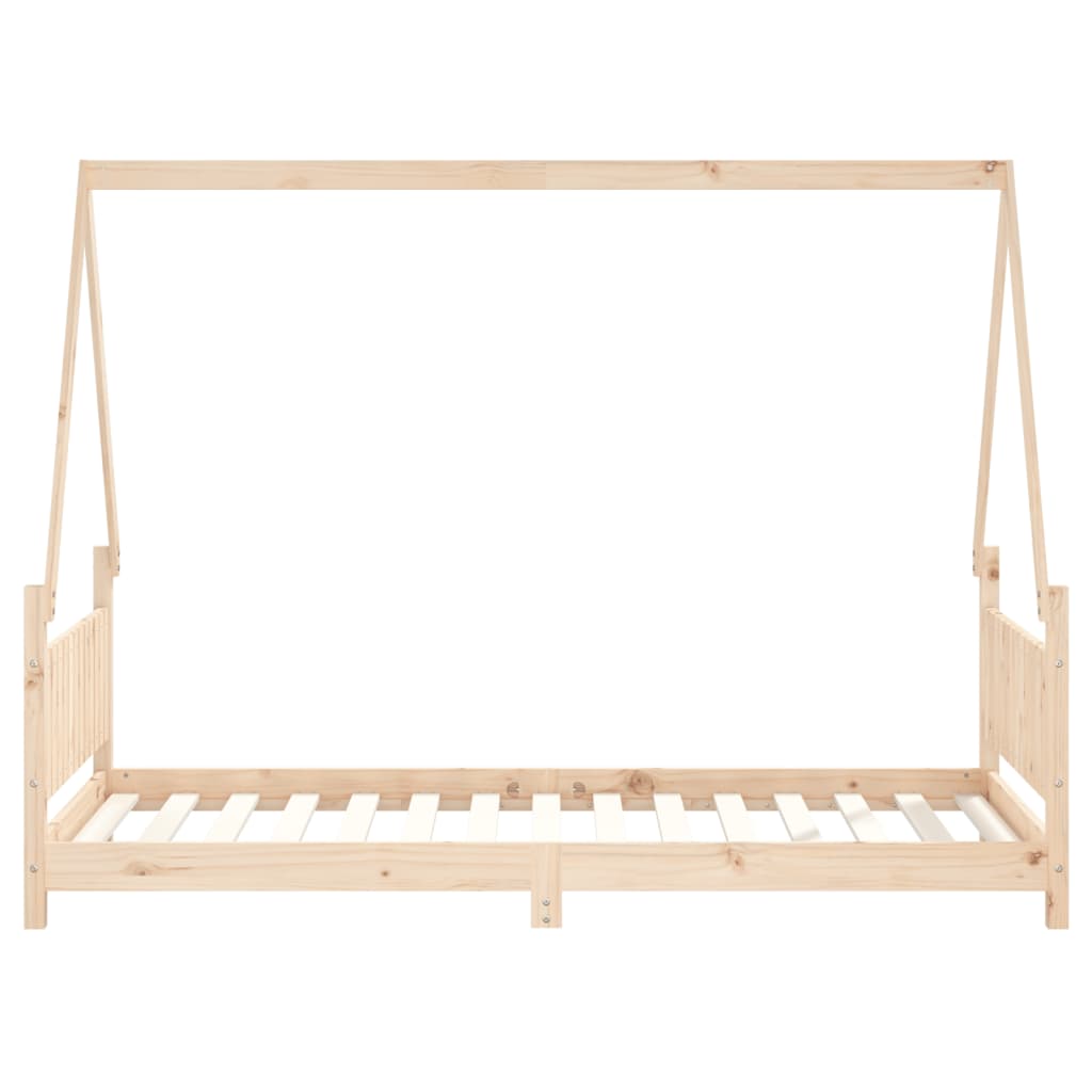 Kinderbedframe 90X190 Cm Massief Grenenhout
