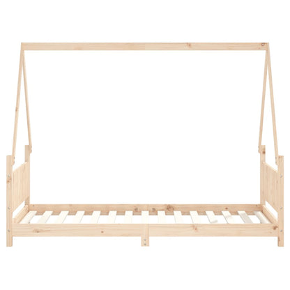 Kinderbedframe 90X190 Cm Massief Grenenhout