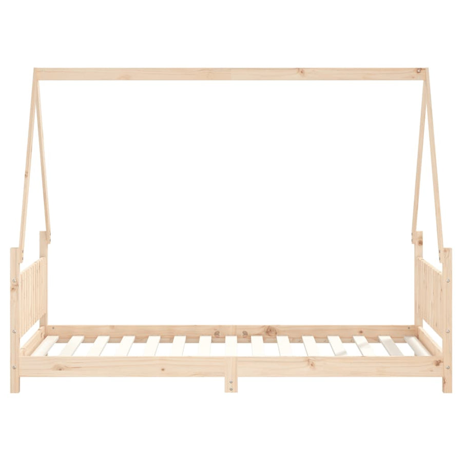 Kinderbedframe 90X190 Cm Massief Grenenhout