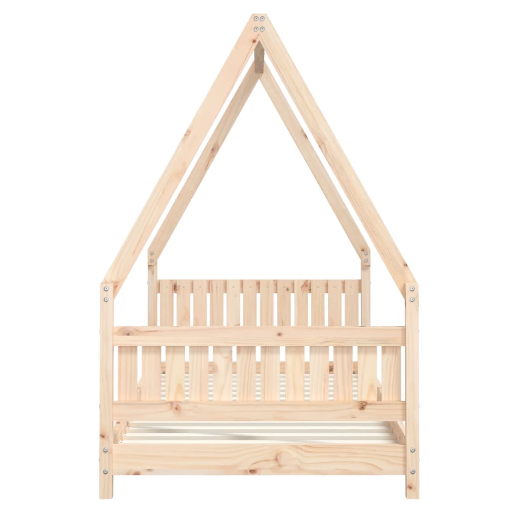 Kinderbedframe 90X190 Cm Massief Grenenhout