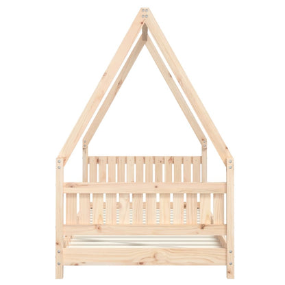 Kinderbedframe 90X190 Cm Massief Grenenhout